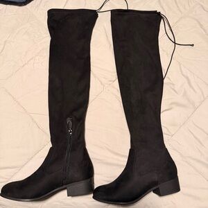 Black Over-the-Knee Women's Boots